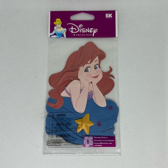 NWT EK Success Jolee’s Disney Ariel The Little Mermaid Dimensional Sticker